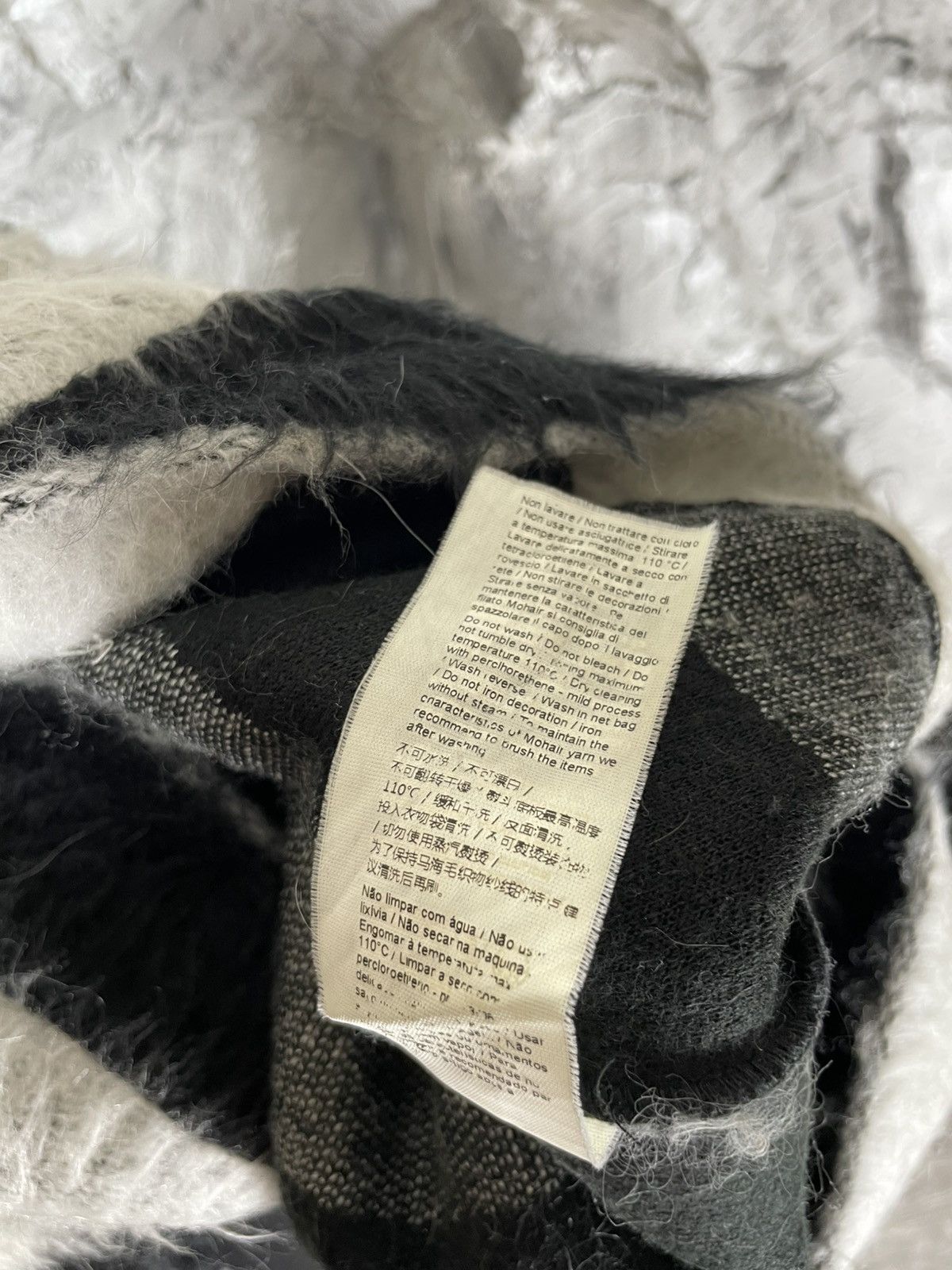 N21 N21 Striped Mohair Sweater RRP$500 Watanabe Yohji Marni Vibe Size US S / EU 44-46 / 1 - 15 Thumbnail