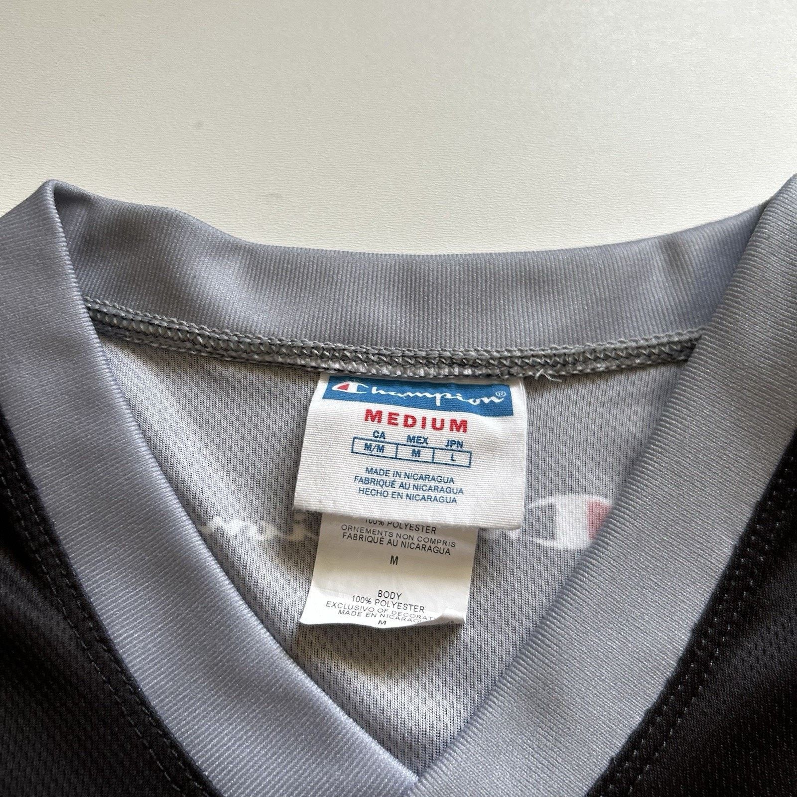 Champion Champion Hockey Jersey Black Long Sleeve Medium Vintage Y2K Size US M / EU 48-50 / 2 - 6 Thumbnail