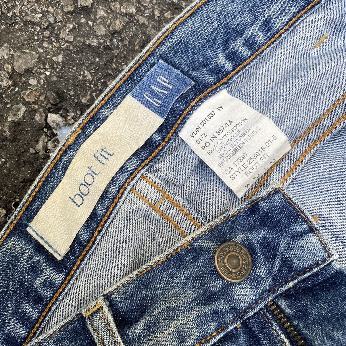 Gap Flare Boot Cut Fit Jeans Gap Blue Vintage Denim Y2k Size US 32 / EU 48 - 5 Thumbnail