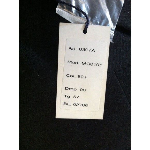Other CONFITALIA MEN'S NEW CHARCOAL 100%WOOL 2PC SUIT SIZE:46R Size 46R - 11 Thumbnail