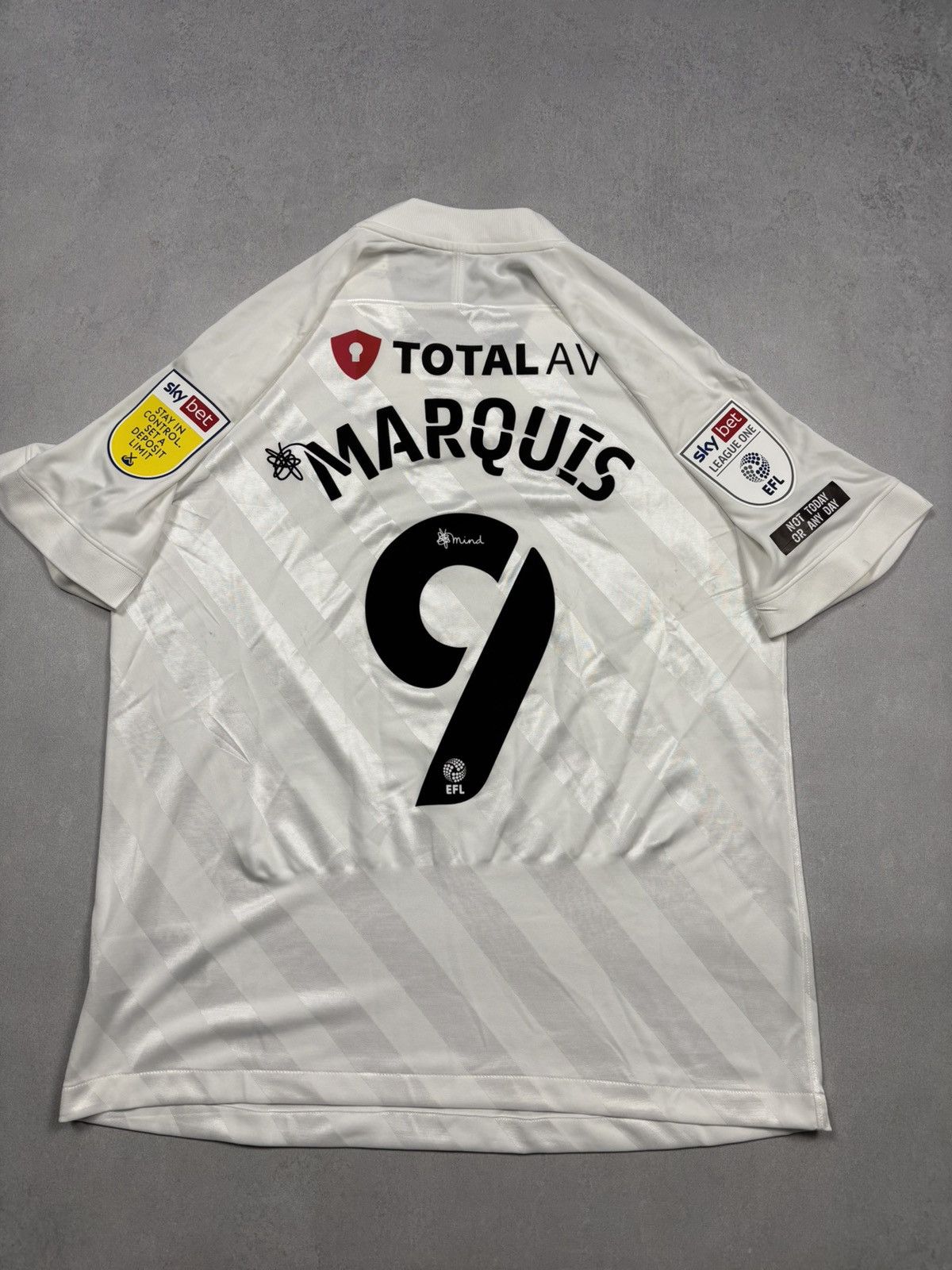Nike Nike Portsmouth FC 2020/21 Away Shirt Marquis 9 EFL Sky Bet Size US L / EU 52-54 / 3 - 4 Thumbnail