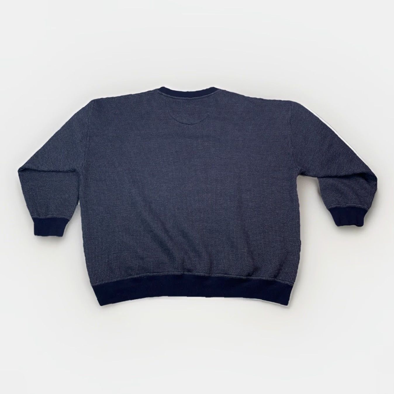 Vintage VINTAGE Knights Of Round Table 3x Navy Houndstooth 3/4 Sleeve Mens Knit Sweater Size US XXL / EU 58 / 5 - 4 Thumbnail