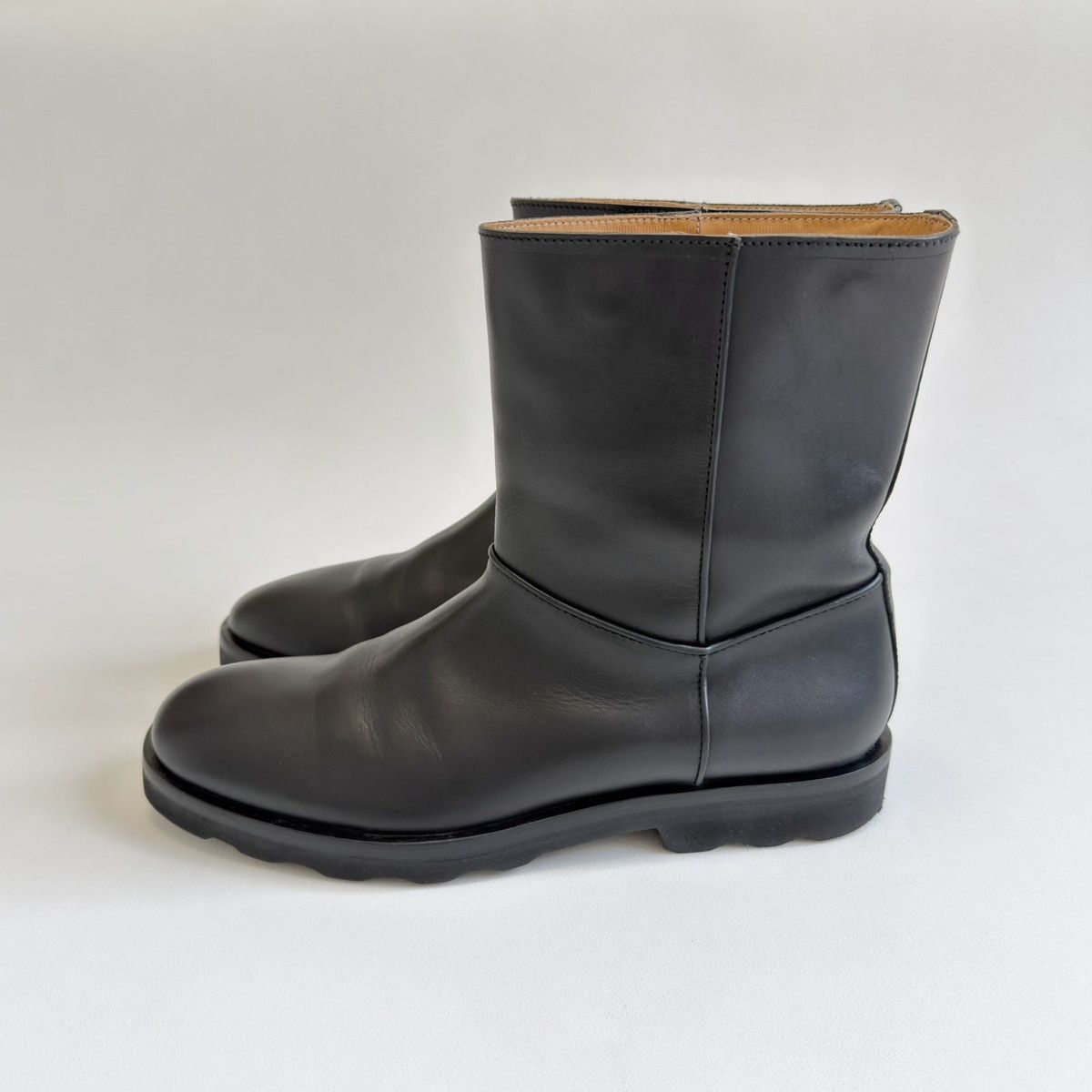Maison Margiela A/W 11 Black Leather Engineer Boots Size US 11 / EU 44 - 17 Thumbnail