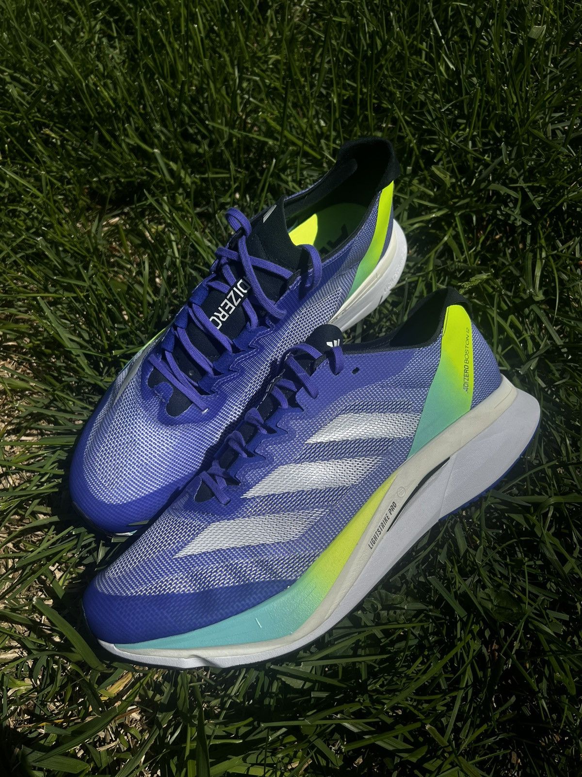Adidas CLEAN Adidas Adizero Boston 12 size 10.5 Mens Blue shoes Size US 10.5 / EU 43-44 - 1 Thumbnail