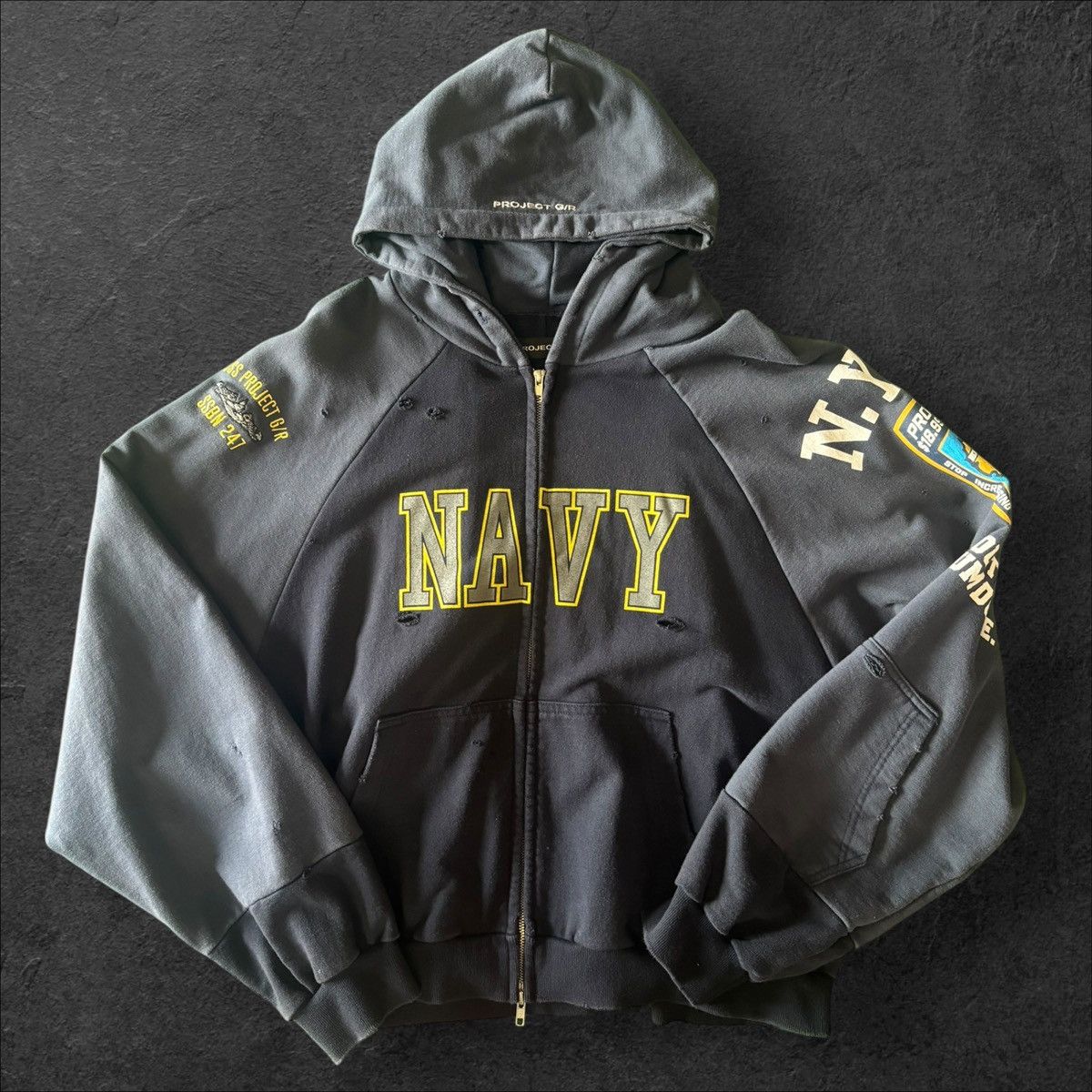 PROJECT G/R Project G/R Army Zip Up Hoodie NYC EXCLUSIVE