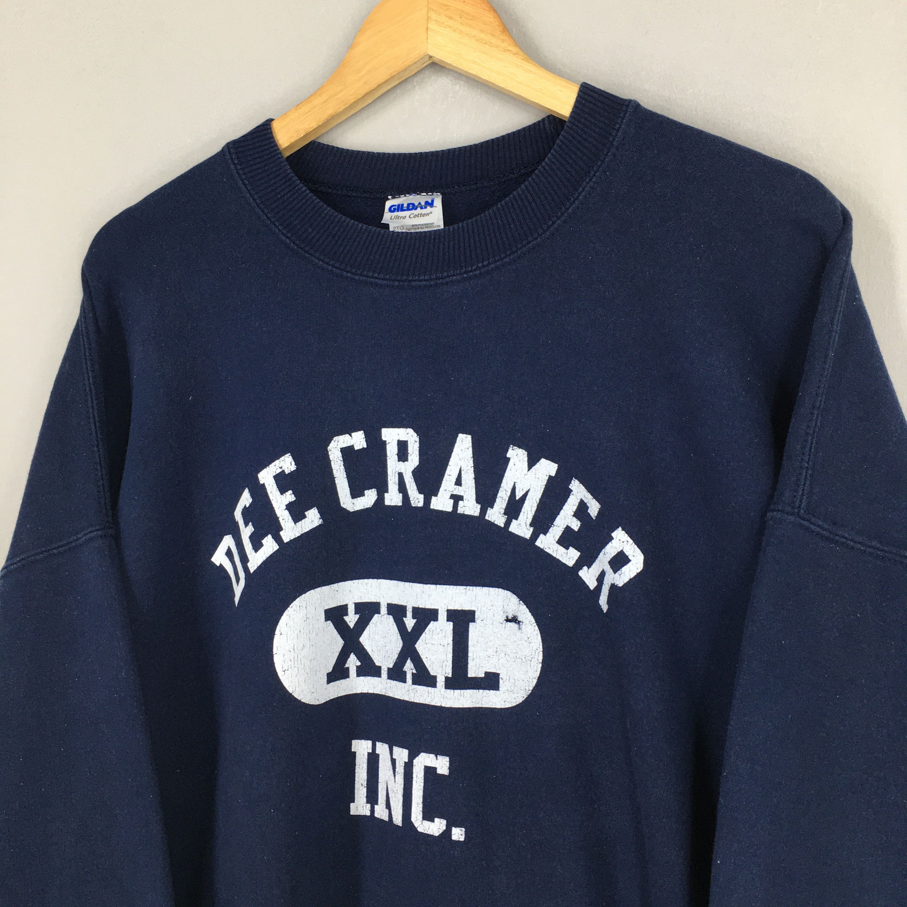 Gildan ntage 90s Dee Cramer Blue Sweatshirt Oversized XXLarge Size US XXL / EU 58 / 5 - 3 Thumbnail