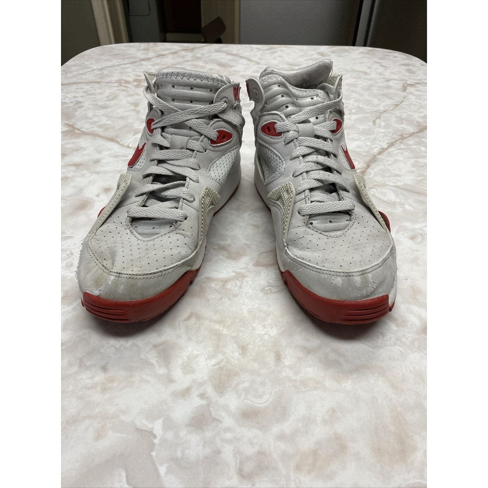 image of Nike Air Trainer Max 91 Gray/ Red Sneakers Women's Size 8.5