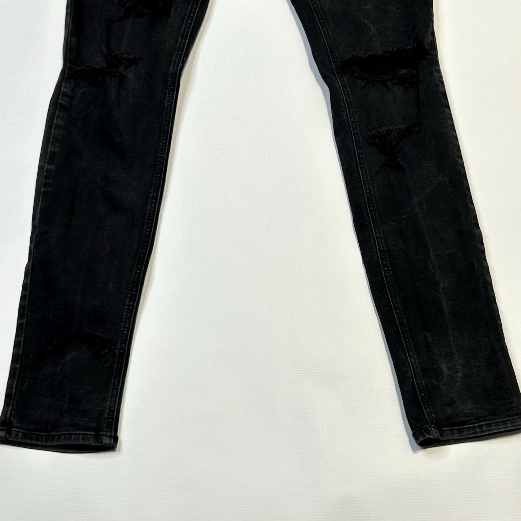 Pacsun Pacsun Stacked Skinny Jeans Mens 30x32 Black Denim Mid Rise Zip Jeans Regular Fit 5-Pocket Design Biker Grunge Hipster Vintage: No Mens Size US 30 / EU 46 - 5 Thumbnail