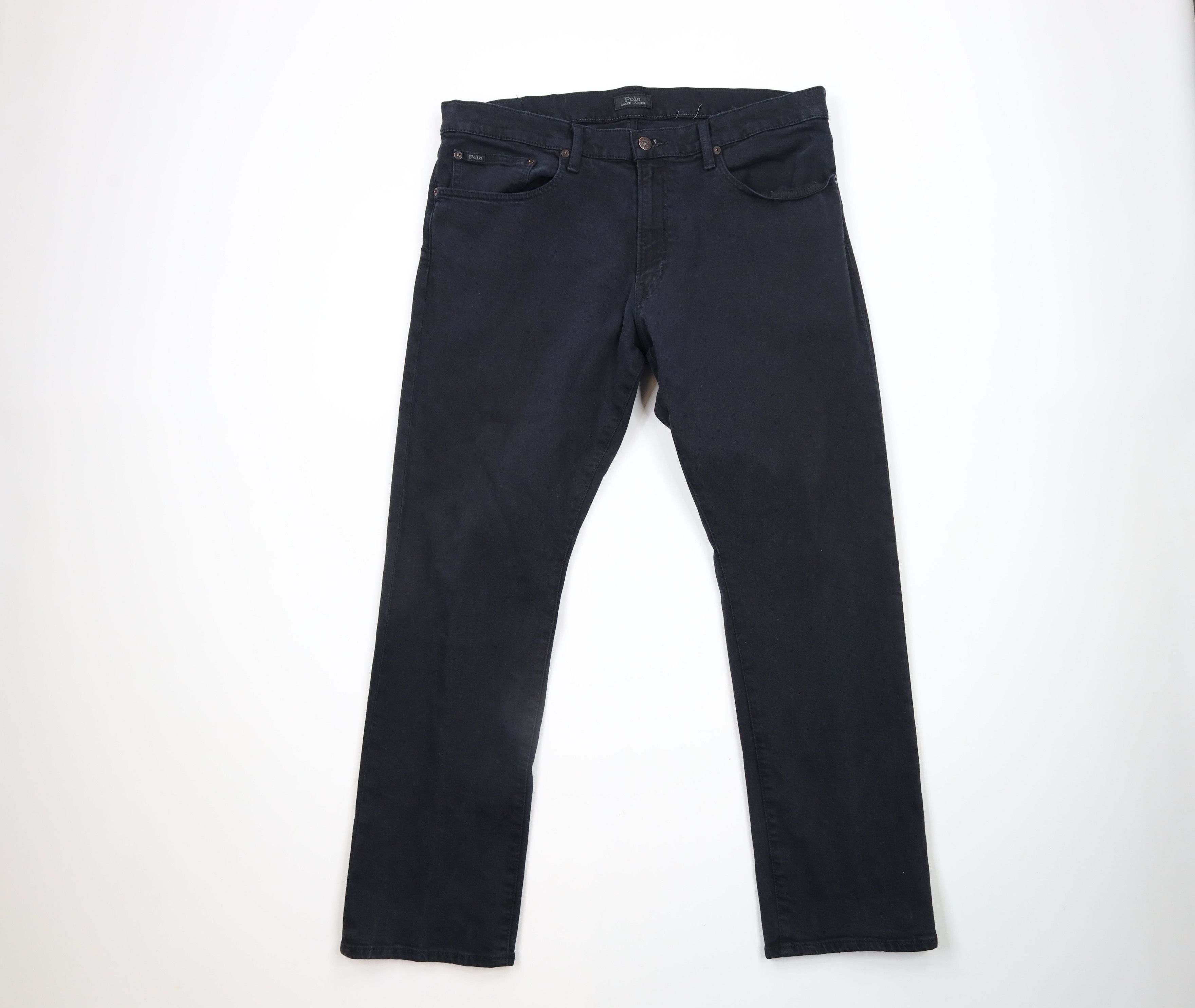 Ralph Lauren × Vintage Vintage Ralph Lauren Relaxed Straight Leg Jeans Black Size US 36 / EU 52 - 1 Thumbnail