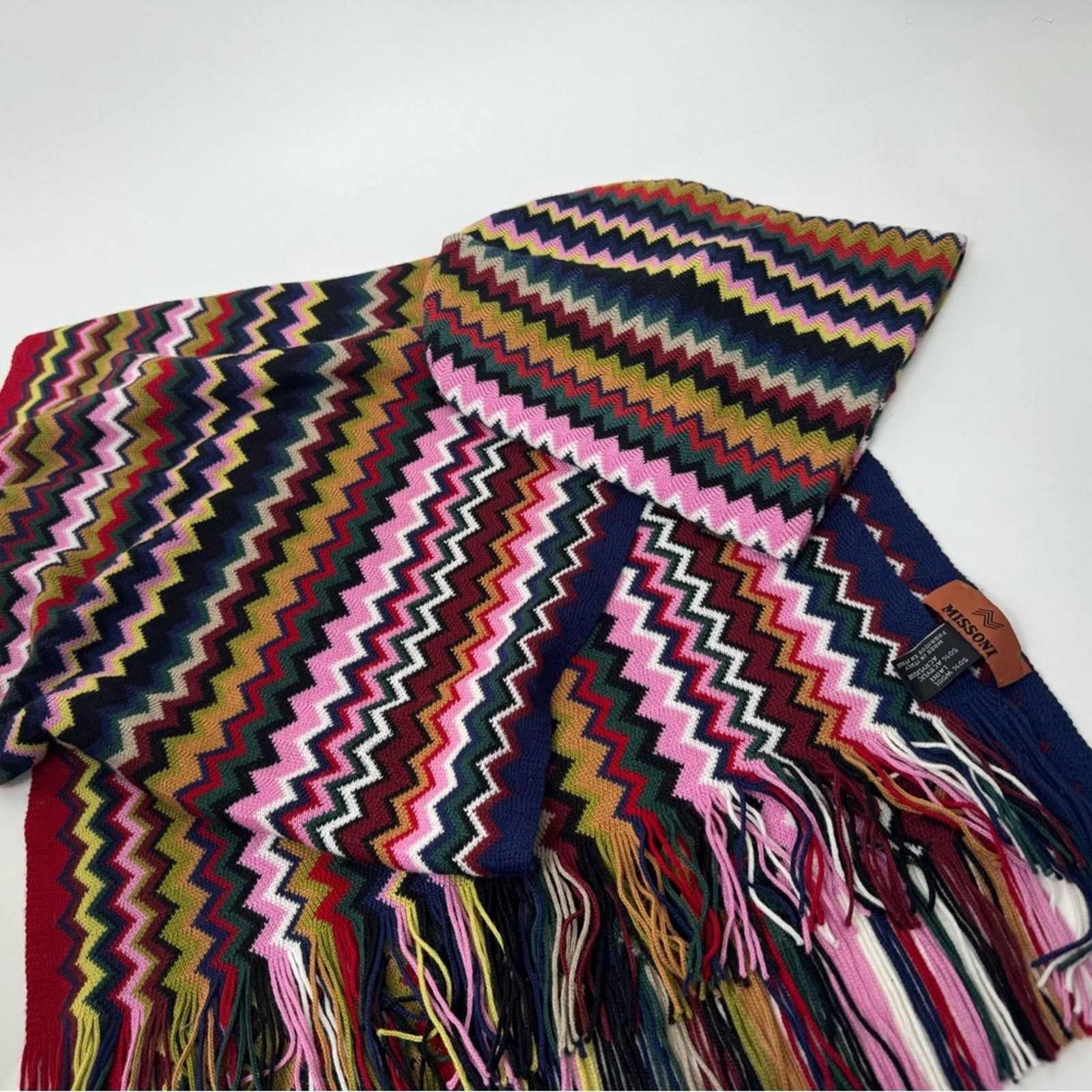 Missoni Missoni beautiful flames stitch one size hat and scarf Size ONE SIZE - 14 Thumbnail