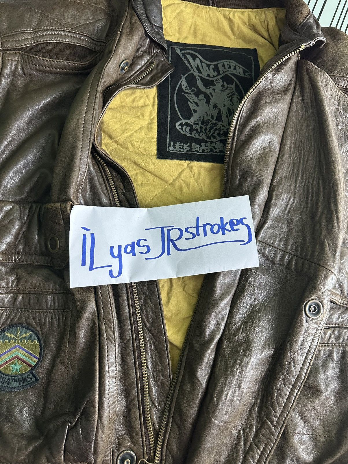 Leather Vintage Mac Keen Corp Sport Leather Jacket Size US L / EU 52-54 / 3 - 17 Thumbnail