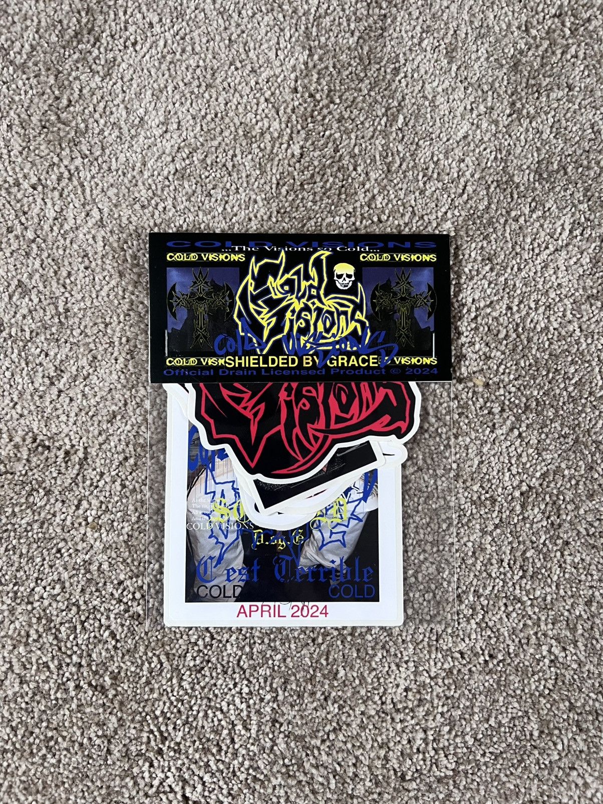 Drain Gang Bladee cold visions stickers Size ONE SIZE - 1 Thumbnail