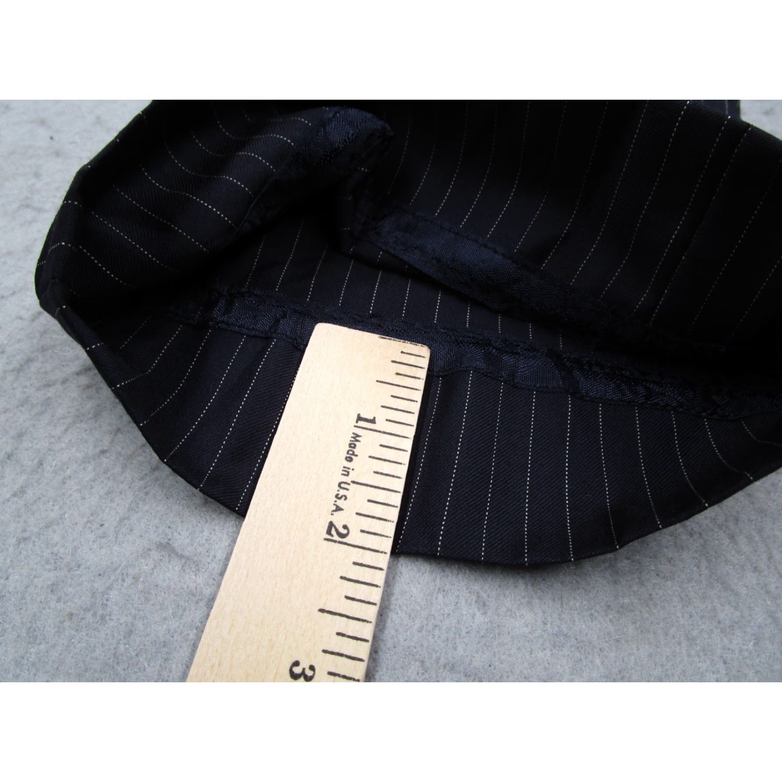 Ralph Lauren VINTAGE Ralph Lauren Black Label Pants Mens 37 Blue Pinstripe Wool Flat Front 35x30 Blue Geometric 90s City Mens Size US 37 - 5 Thumbnail