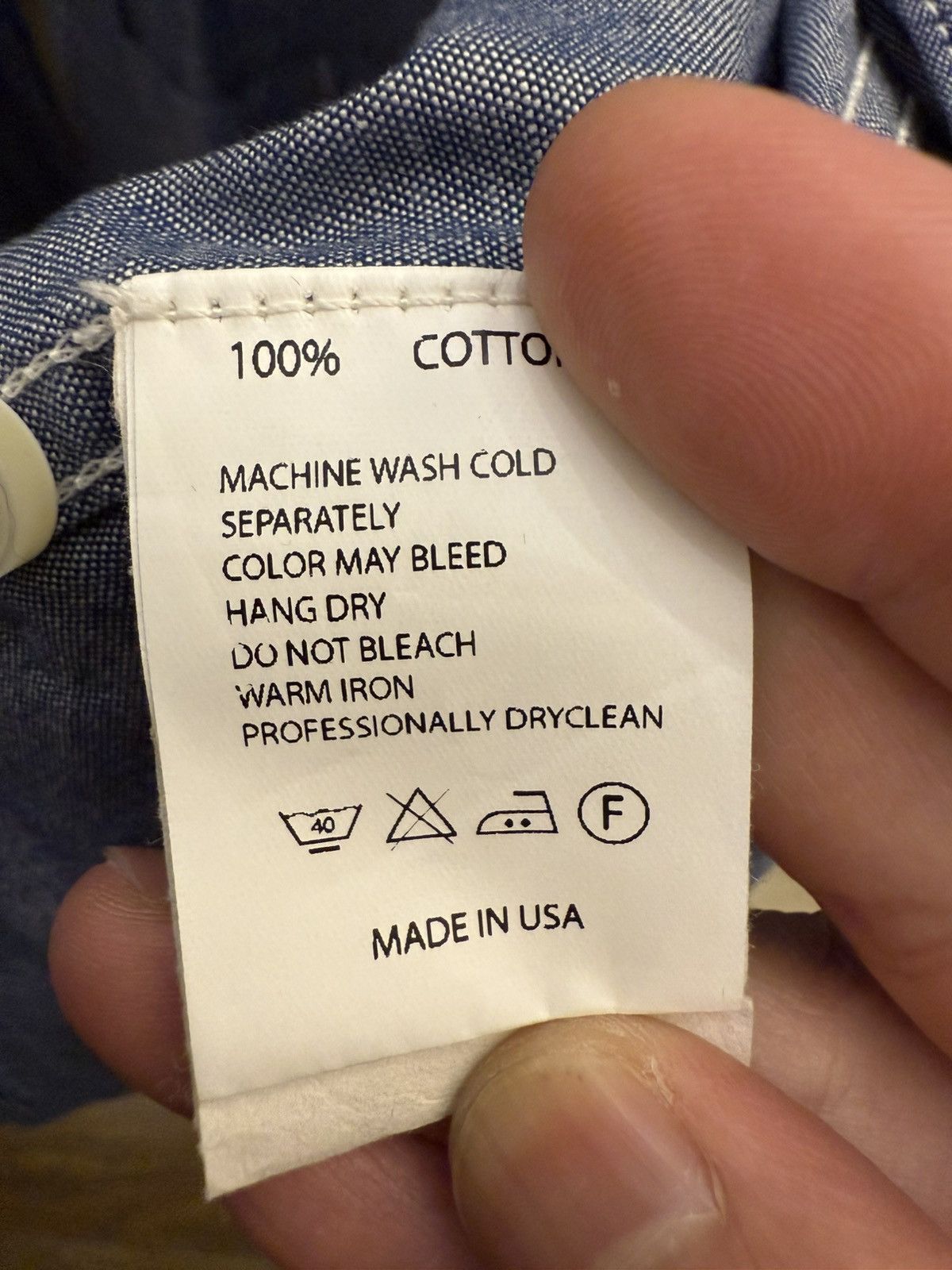 Rough & Tumble Rough & Tumble Chambray Work Shirt Jacket Size US M / EU 48-50 / 2 - 3 Thumbnail