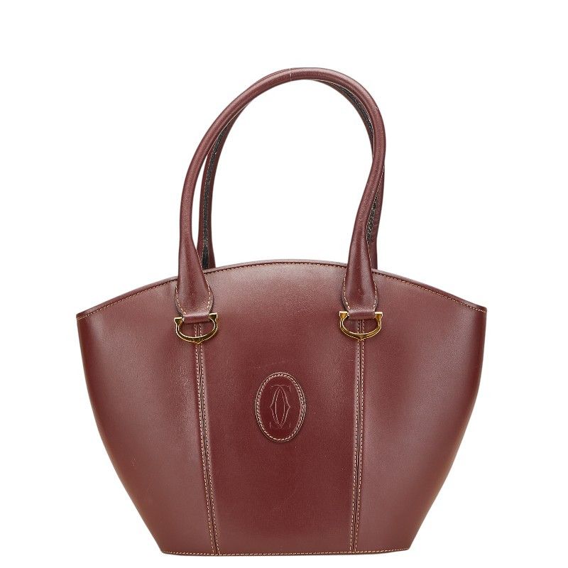 Cartier Cartier Cartier Must de Cartier Leather Handbag Leather Handbag DUTY FREE for USA Size ONE SIZE - 1 Thumbnail