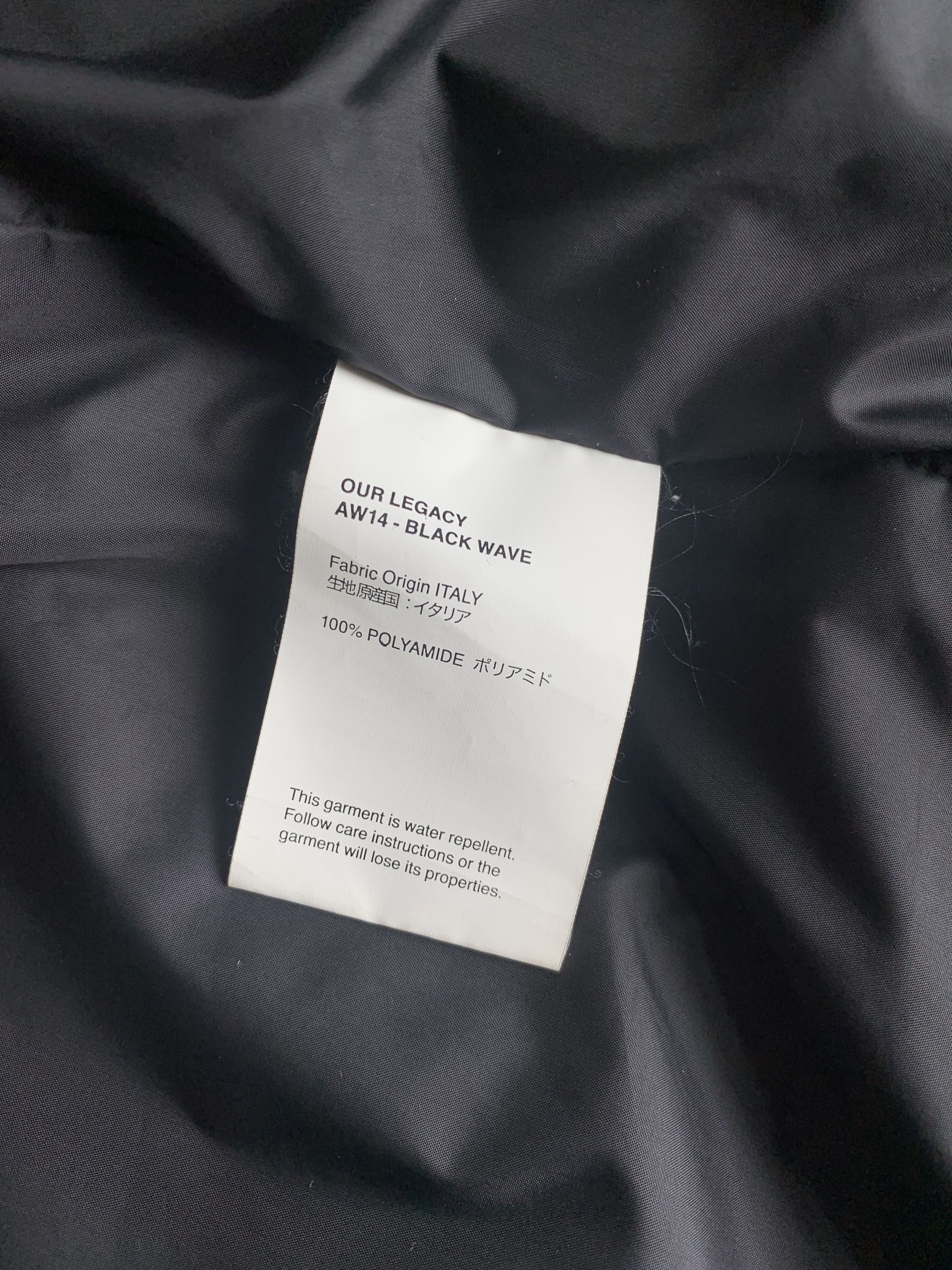Our Legacy Shield Parka Black Wave Size US S / EU 44-46 / 1 - 14 Thumbnail