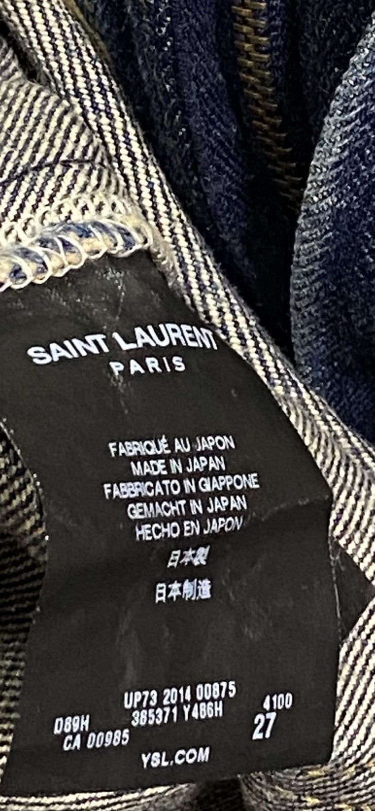 Yves Saint Laurent Yves Saint Laurent Star Denim Skirt Size 27" / US 4 / IT 40 - 5 Thumbnail