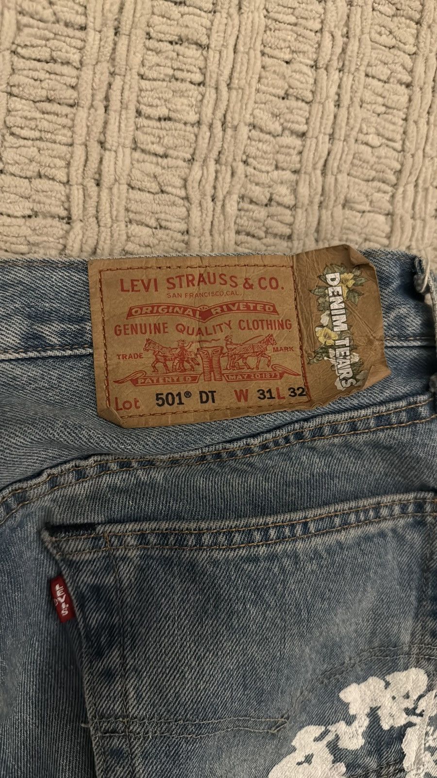 DENIM TEARS DENIM TEARS X LEVI’S COTTON WREATH JEAN Size US 31 - 3 Thumbnail