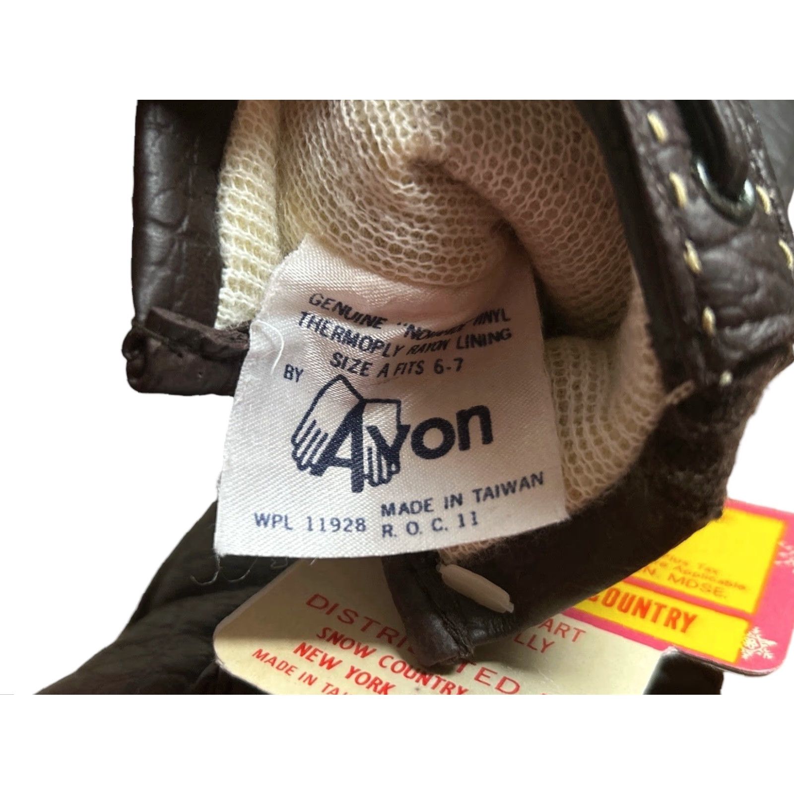 Vintage VINTAGE Avon Snow Country Gloves Womens Size XS Dark Brown Vinyl Shell Winter Deadstock NWT 70s 80s Glove Mens? Womens Size ONE SIZE - 4 Thumbnail
