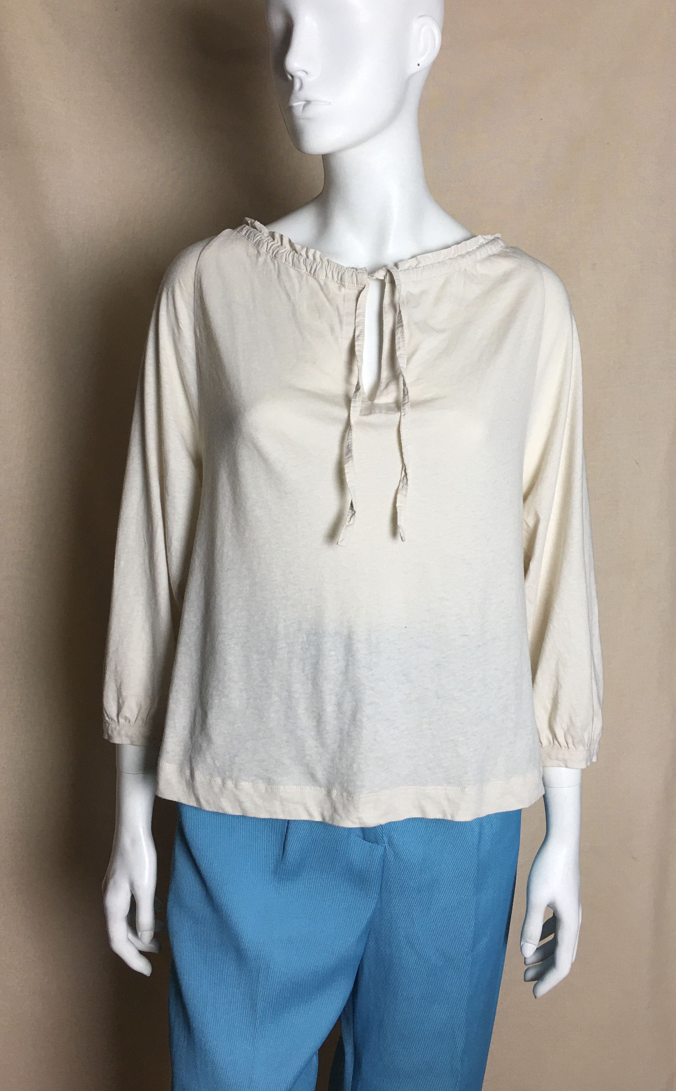 Designer TOAST Cotton Linen Blend Top Blouse Size XS Size XS / US 0-2 / IT 36-38 - 1 Thumbnail