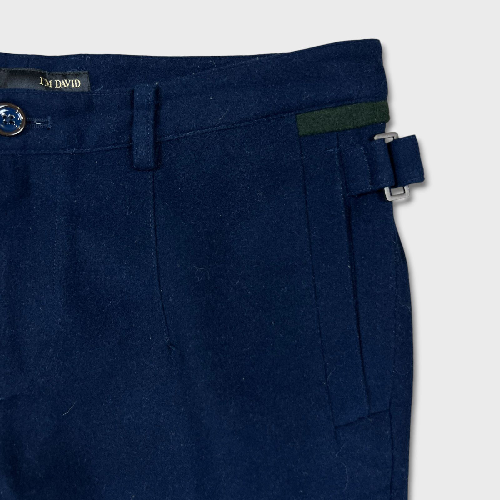 Japanese Brand × Vintage VTG I'm David Pants 32x30 Slim Fit Pleated Casual Trousers Size US 32 / EU 48 - 3 Thumbnail