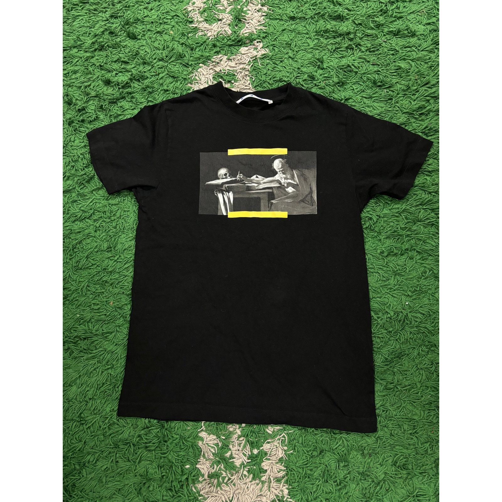 Off-White Off White Tee Black Yellow Used Small Size US S / EU 44-46 / 1 - 1 Thumbnail