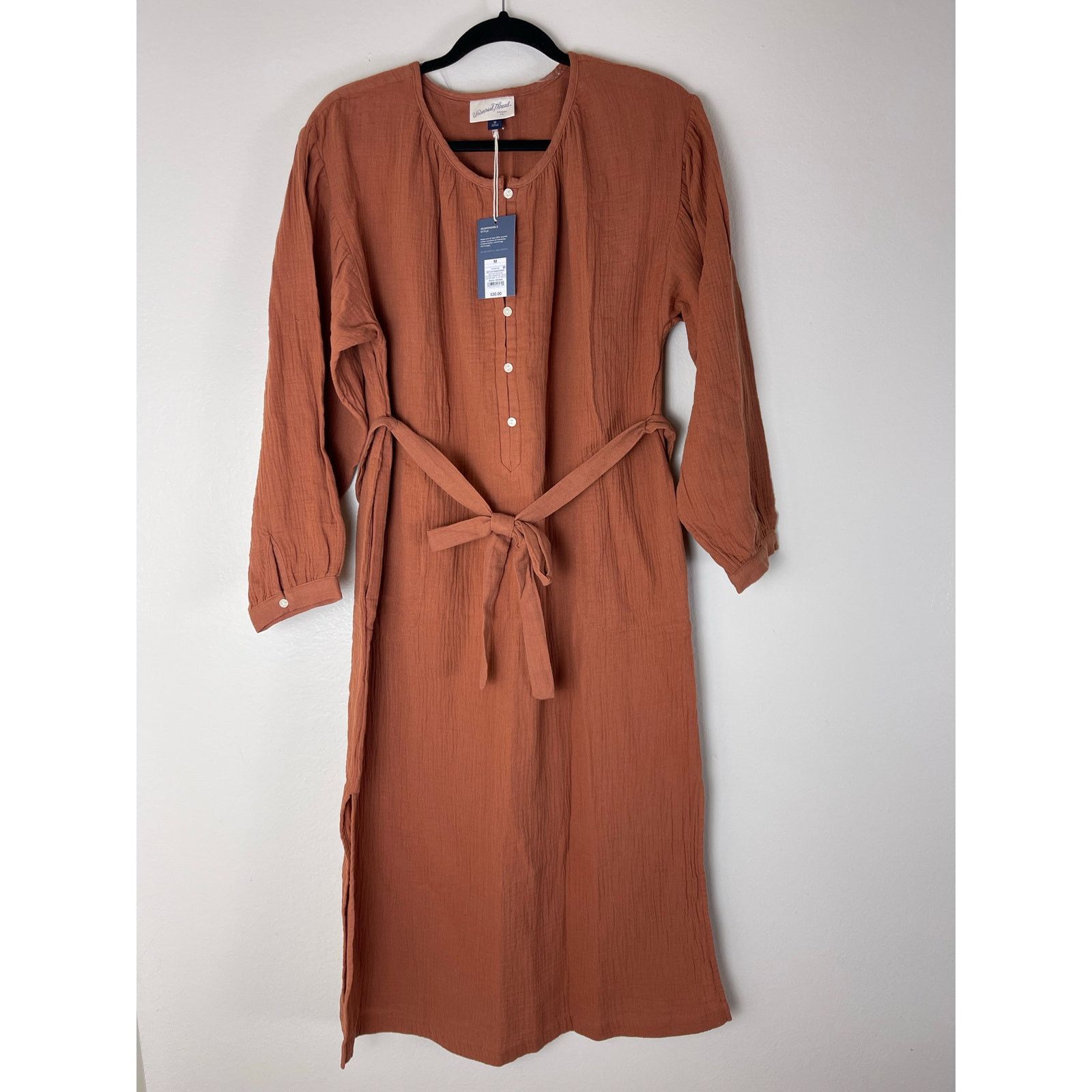 Other Women's Universal Thread Rust Balloon Sleeve Shirtdress - M Size M / US 6-8 / IT 42-44 - 2 Thumbnail