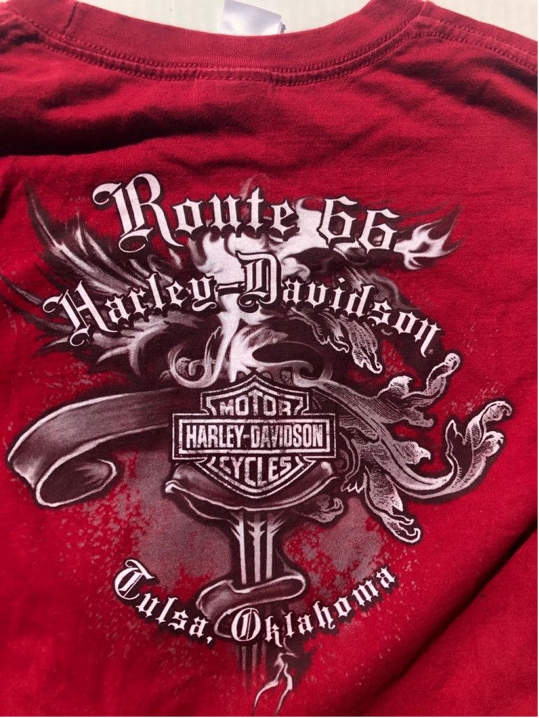 Harley Davidson Harley Davidson Red Long Sleeve T-Shirt Size XL Size US XL / EU 56 / 4 - 3 Thumbnail