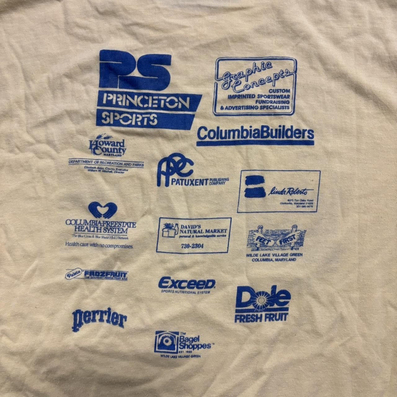 Vintage Crazy Vintage Y2K 80s Columbia Triathlon Single Stitch Cream Shirt! Size US S / EU 44-46 / 1 - 4 Thumbnail