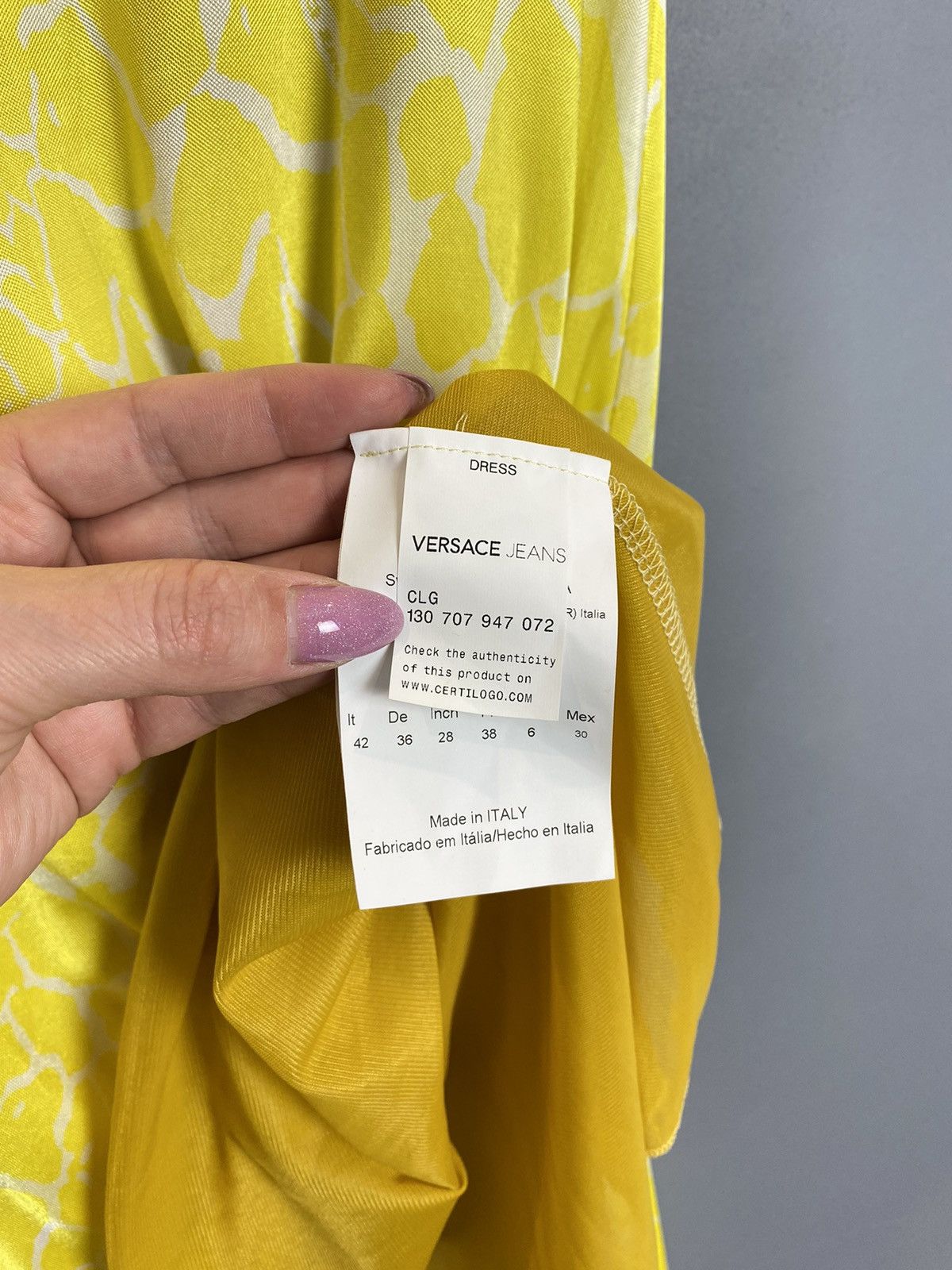 Versace Luxury Versace Jeans Viscose Dress Women’s Size IT42 USA6 Size M / US 6-8 / IT 42-44 - 4 Thumbnail