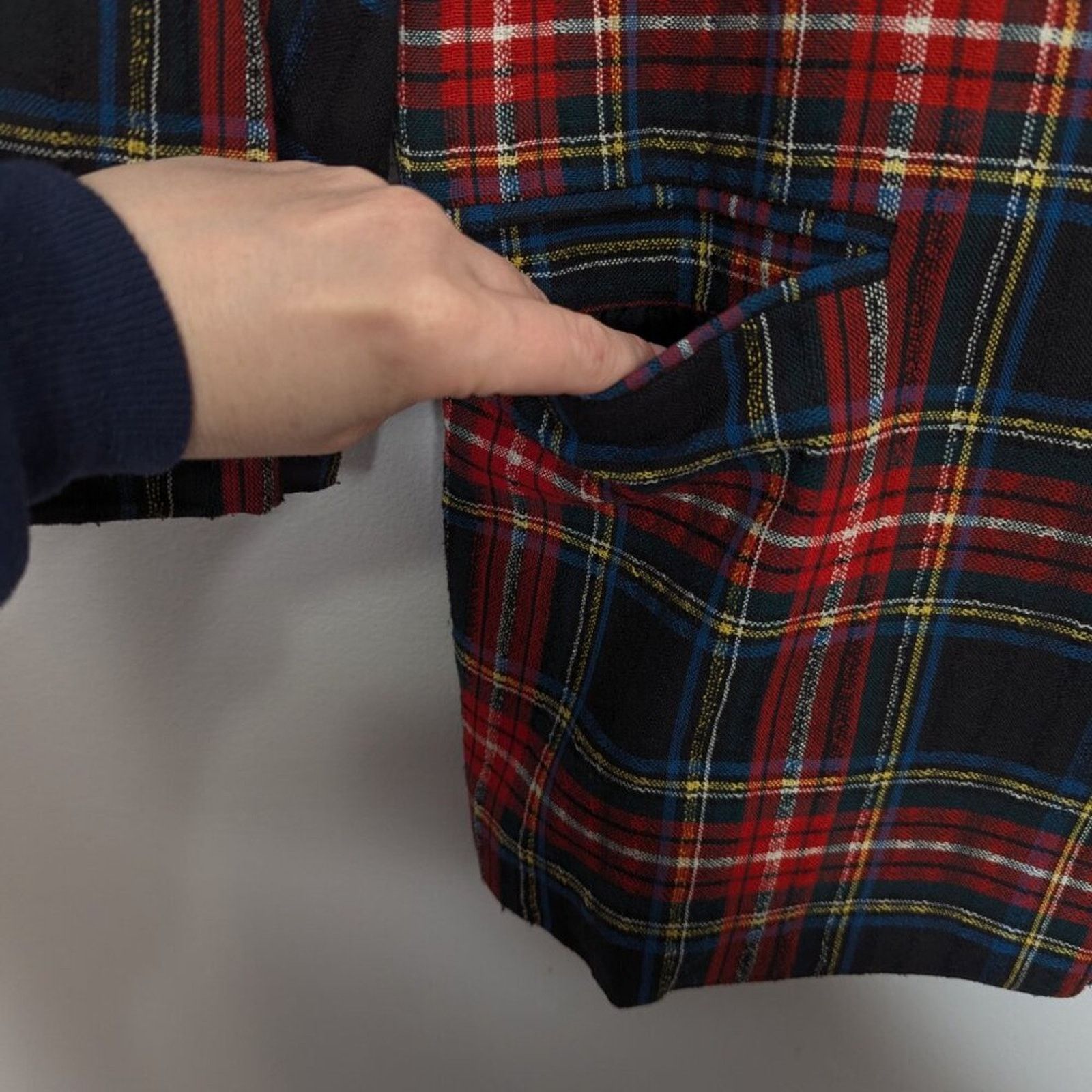 Worthington Worthington Vintage 70s Red Plaid Long Sleeve Blazer Pockets Size M / US 6-8 / IT 42-44 - 4 Thumbnail
