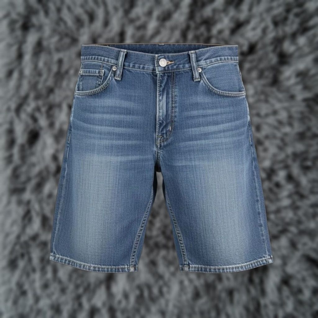 Levi's Levi's 514 Shorts Mens 34 Blue Bermuda Slim Straight 12 Inseam 5-Pocket Zip Fly Button Closure Size US 34 / EU 50 - 1 Thumbnail