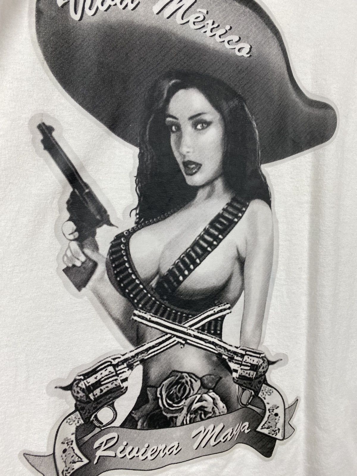 Sex Skateboards 💃Vintage 00s T-Shirt Viva Mexico Riviera Maya VTG Tee💃 Size US L / EU 52-54 / 3 - 7 Thumbnail