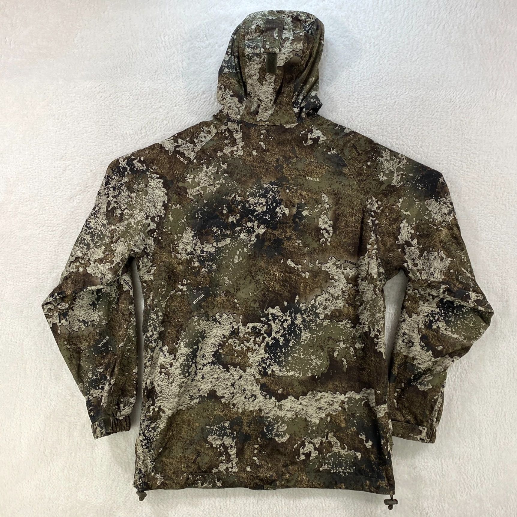 Vintage VINTAGE Red Head Bass Pro Bone Dry Strata Camo Small Hooded Hunting Jacket Camouflage Size US S / EU 44-46 / 1 - 2 Thumbnail