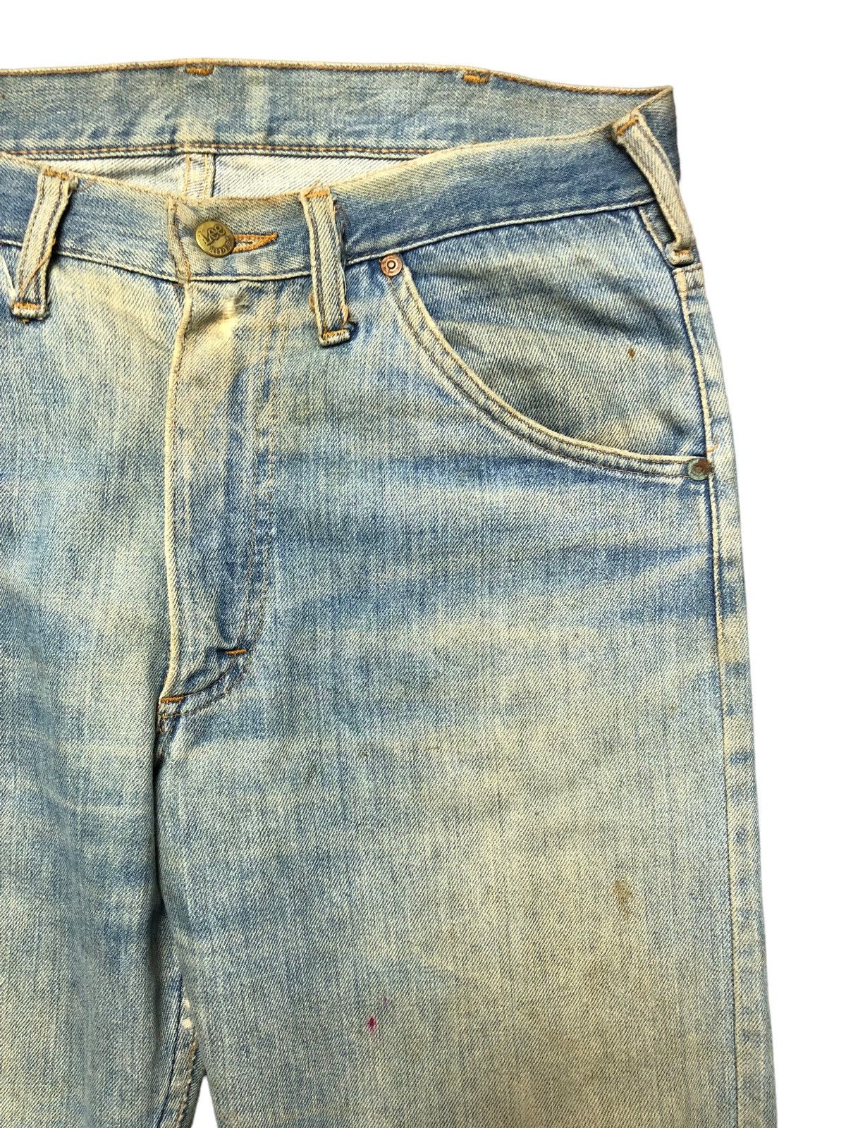 Lee Vintage 70s Lee Riders Distressed Mud Wash Jeans Size US 33 - 2 Thumbnail