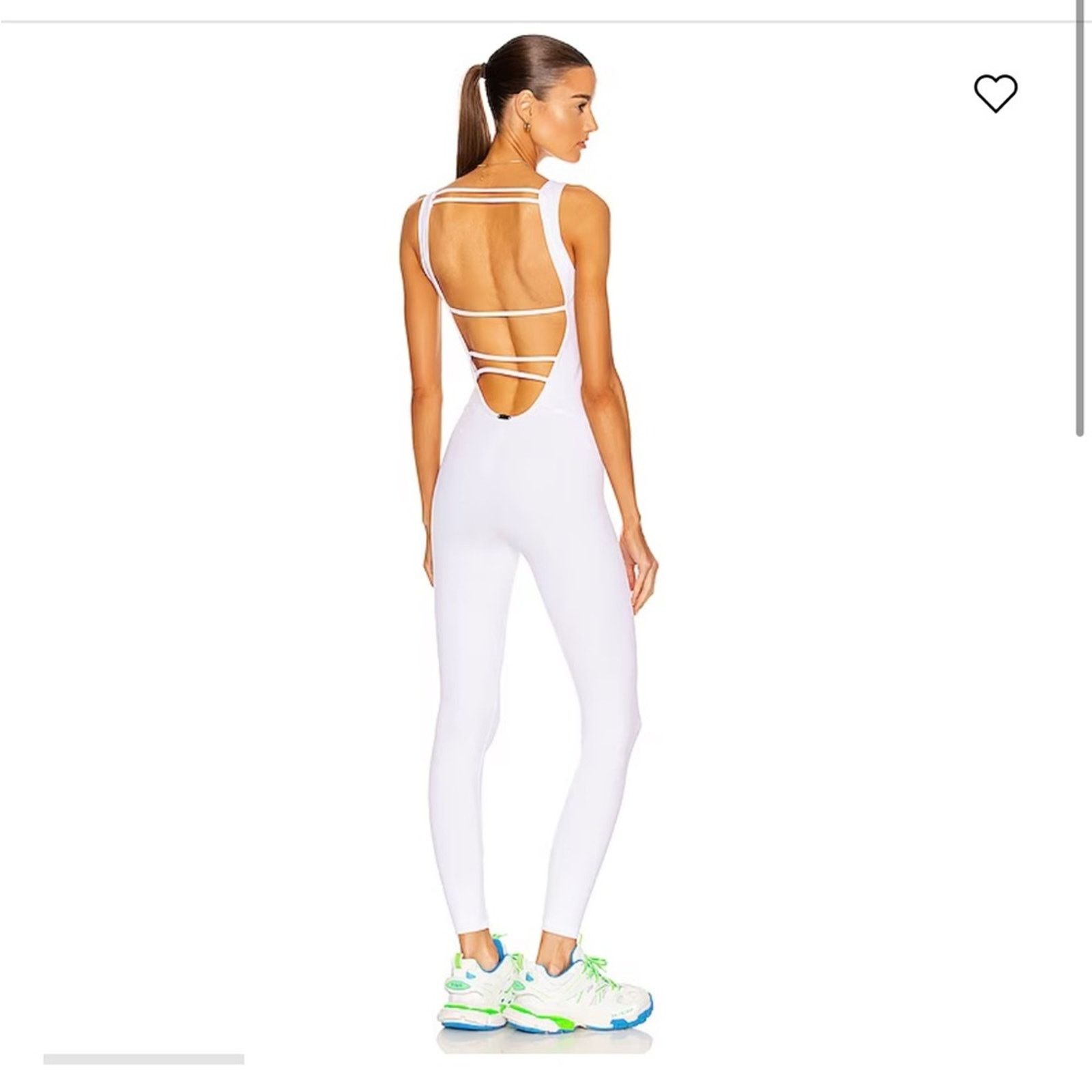 Other Revolve KORAL Jet Blackout Jumpsuit White S Open Back Size 27" / US 4 / IT 40 - 1 Thumbnail