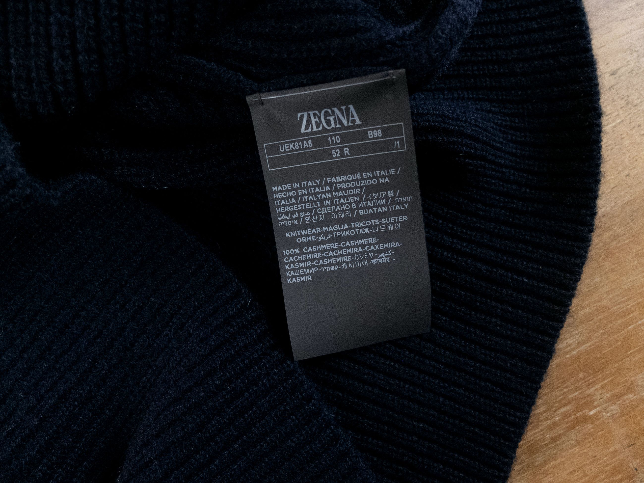 Ermenegildo Zegna ZEGNA Oasi Cashmere navy blue sweater Size Large / 52 Size US L / EU 52-54 / 3 - 5 Thumbnail