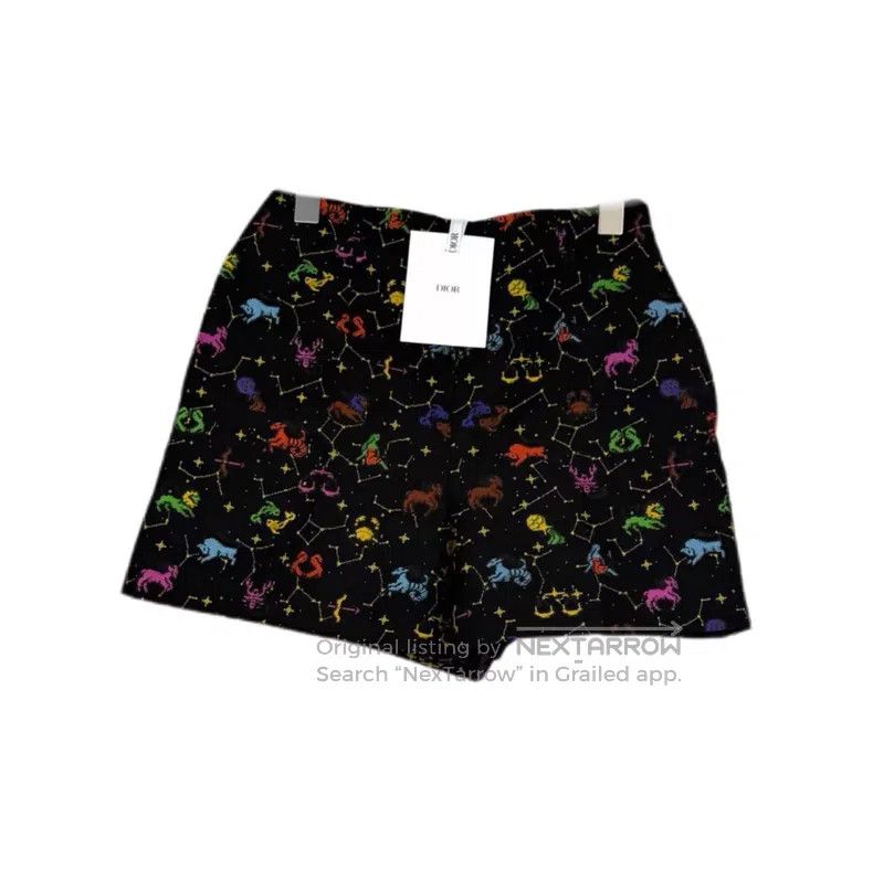 Dior Dior Black constellation pattern shorts Size 42" / US 20 - 1 Thumbnail
