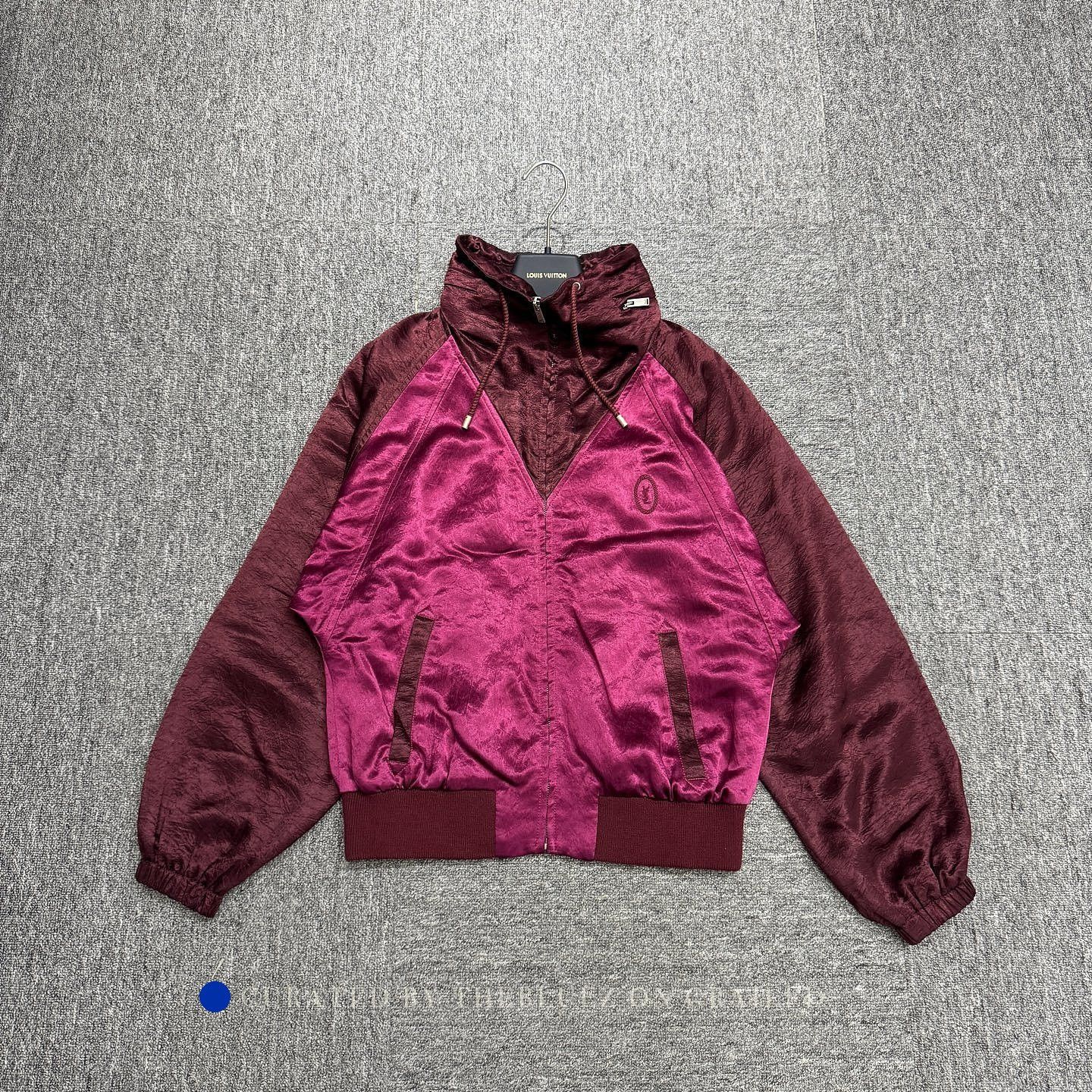 Saint Laurent Paris Burgundy Zip Up Jacket in Red Size US S / EU 44-46 / 1 - 1 Thumbnail