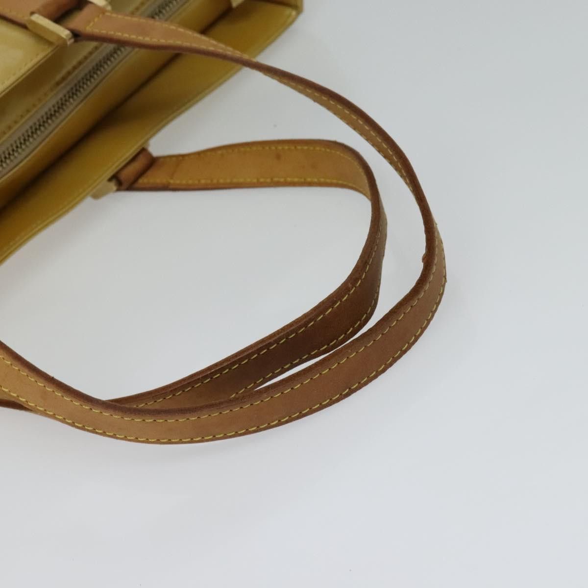 Louis Vuitton LOUIS VUITTON Monogram Vernis Columbus Tote Bag Beige M91023 Size ONE SIZE - 7 Thumbnail