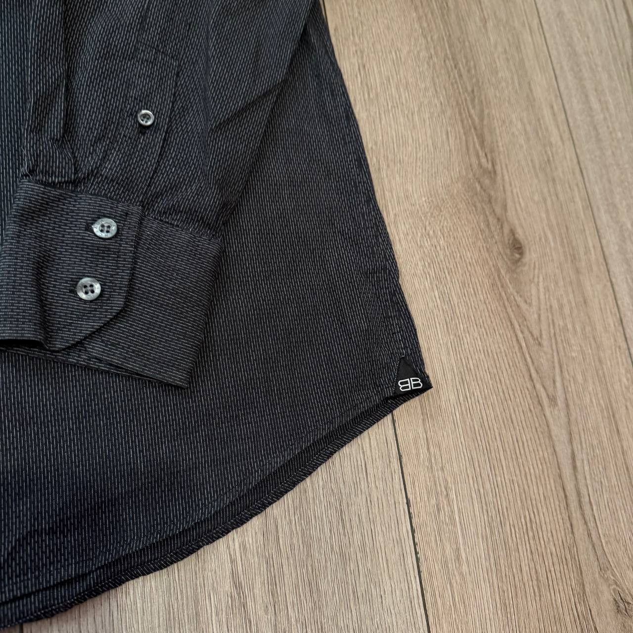 Balenciaga Balenciaga Mens Black Long Sleeve Shirt Size 15 1/2 39 Size US L / EU 52-54 / 3 - 6 Thumbnail