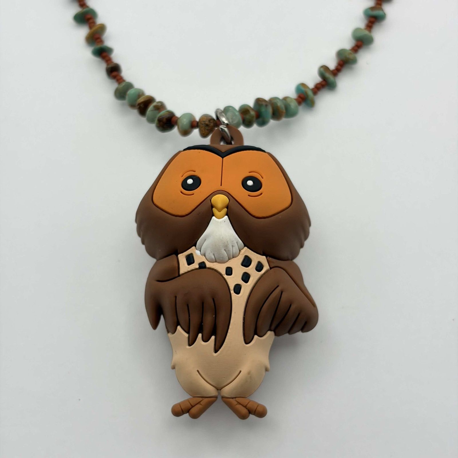 Disney Brown & Green Disney Owl Necklace Size ONE SIZE - 2 Thumbnail