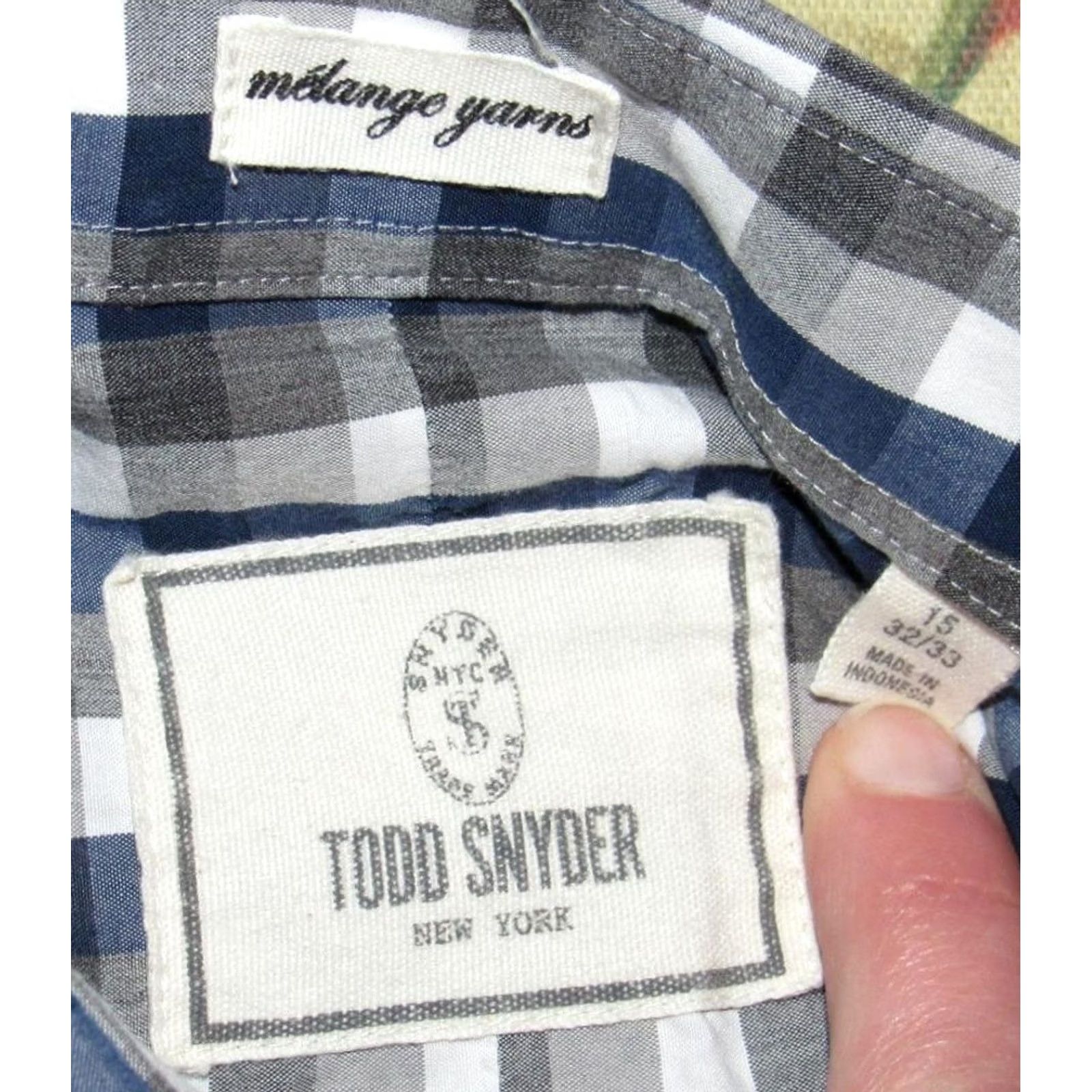 Todd Snyder TODD SNYDER Melange Yarns Long Sleeve Button Down Shirt 15 - 32/33 Mens Shirt XS-XXL Size US M / EU 48-50 / 2 - 3 Thumbnail