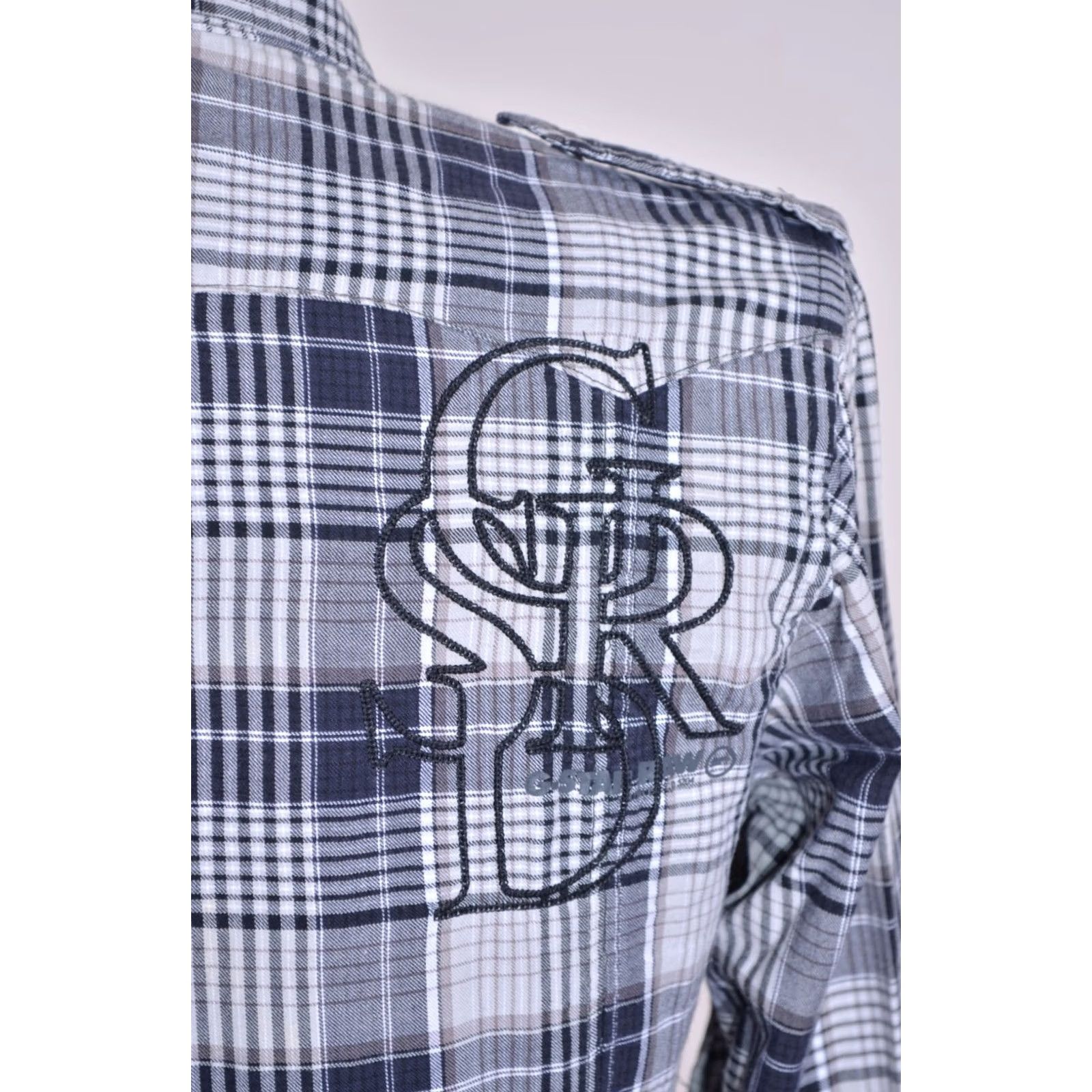 G-Star G-Star Men's Check Long Sleeve Counter Shirt Zip/Snap Size L Size US L / EU 52-54 / 3 - 7 Thumbnail