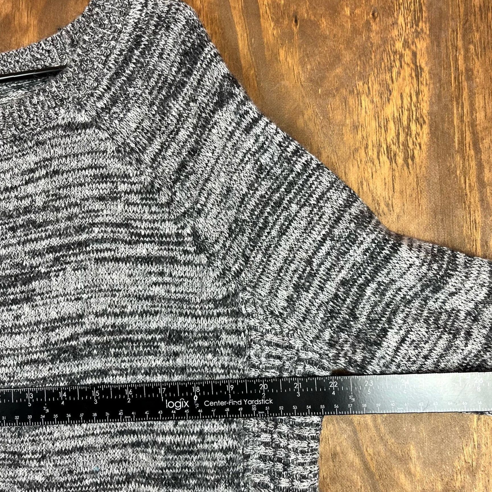 Express Express Womens Sweater Gray Boat Neck 3/4 Sleeve Knit Wool Mohair Blend Tunic S Size S / US 4 / IT 40 - 6 Thumbnail