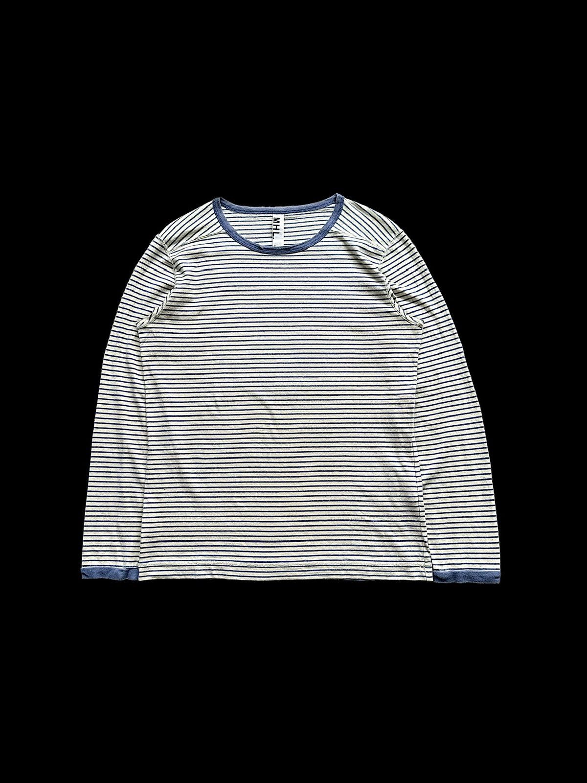 image of Avant Garde x Margaret Howell Ss2011 Margaret Howell Striped Long Sleeve, Men's (Size Medium)