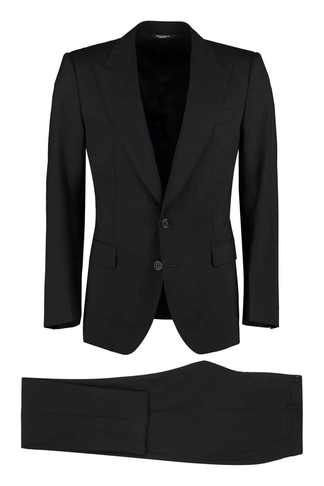 Dolce & Gabbana Dolce & Gabbana Men’s Solid Black 2-Piece Suit 40R US 50R IT Size 40R - 1 Thumbnail