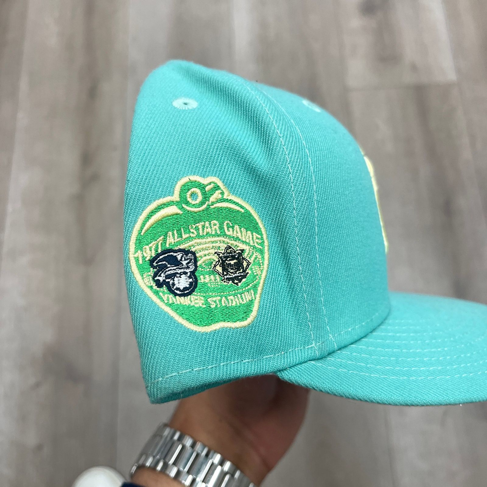 New Era New Era Yankees 1977 All-Star Game Patch Teal Hat 7 1/4 Size ONE SIZE - 5 Thumbnail