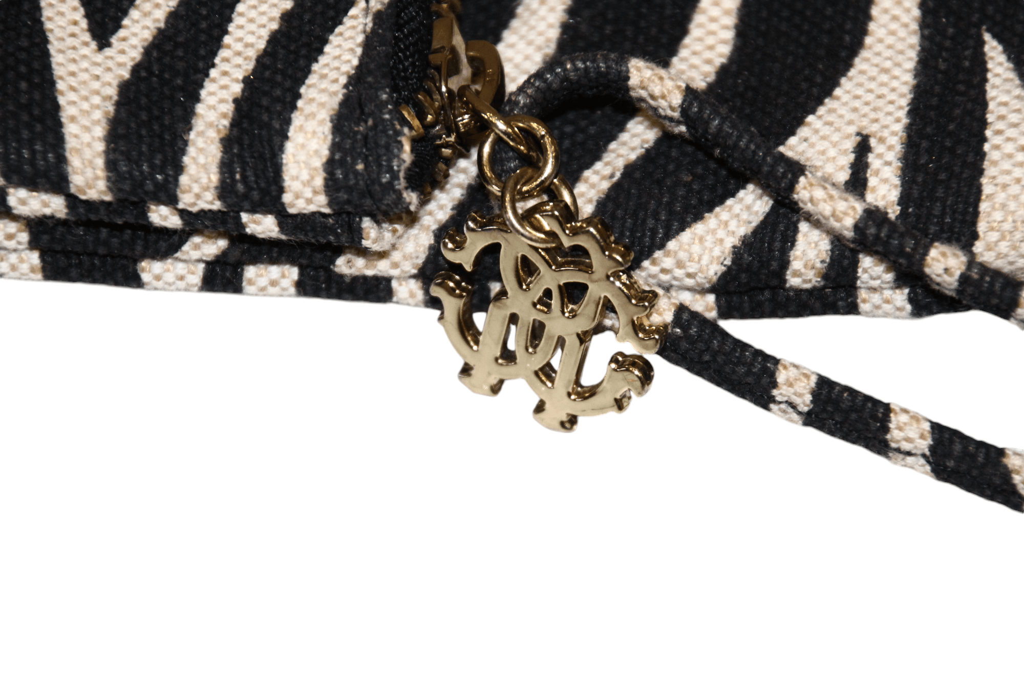 Roberto Cavalli Roberto Cavalli animal print linen-cotton woven clutch Size ONE SIZE - 3 Thumbnail