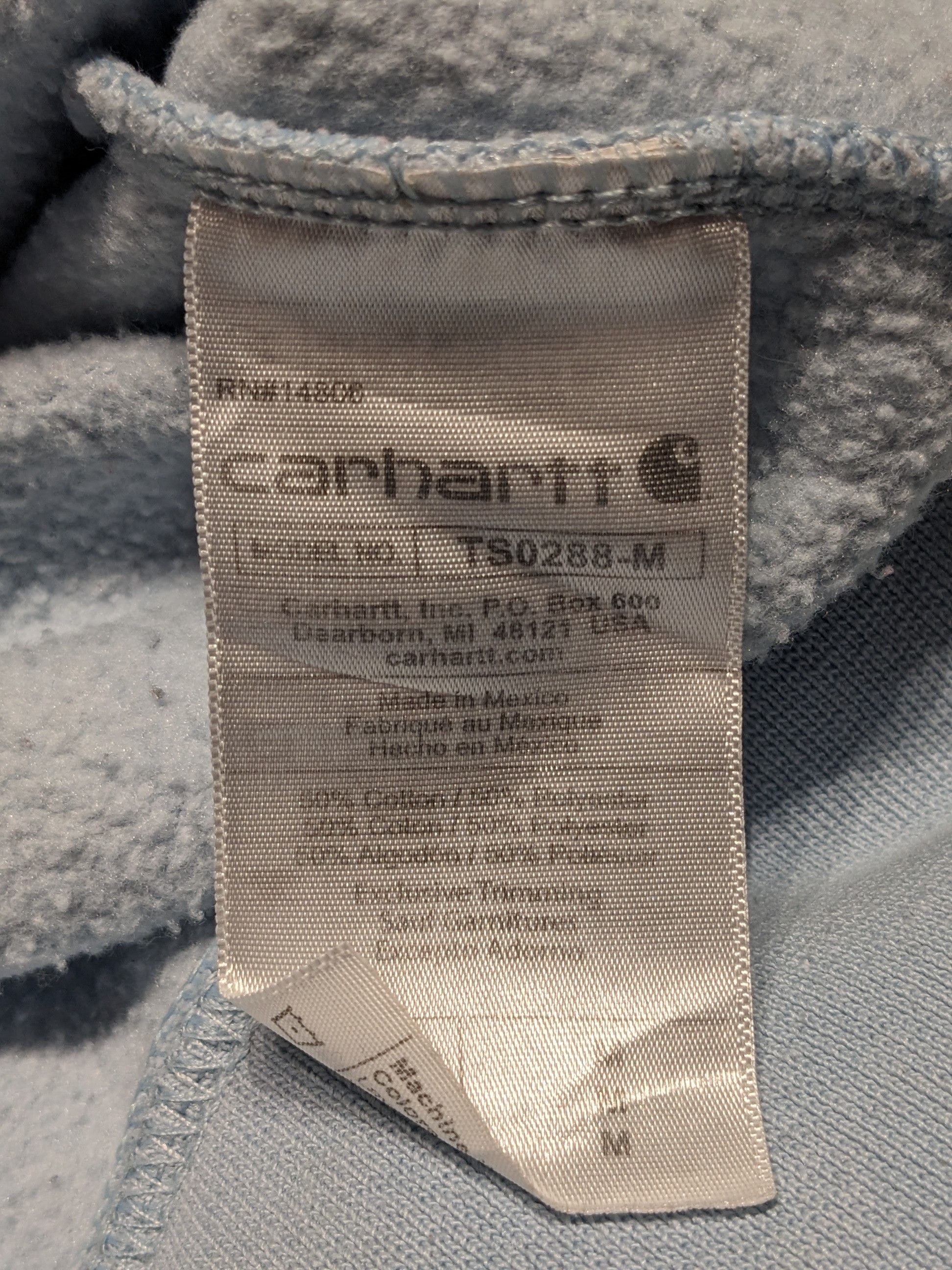 Carhartt Carhartt Baby Blue hoodie mens M Size US M / EU 48-50 / 2 - 8 Thumbnail